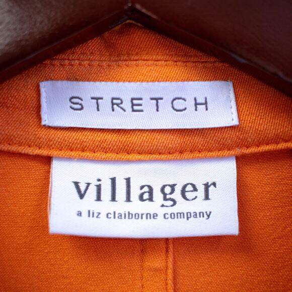 Vintage Liz Claiborne Orange Blazer Size 10 - Picture 4 of 8